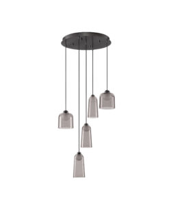 Полилей Nova Luce DIONE 9695274 черен в интериор