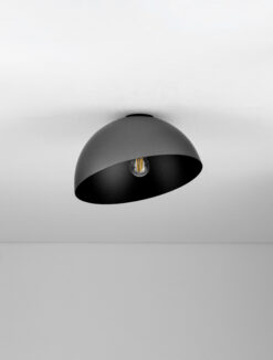 Плафониера Nova Luce ONIA 9695316 сив детайл 2