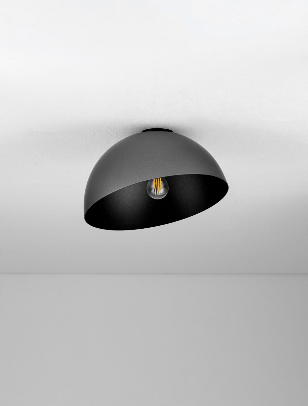 Плафониера Nova Luce ONIA 9695316 сив детайл 2