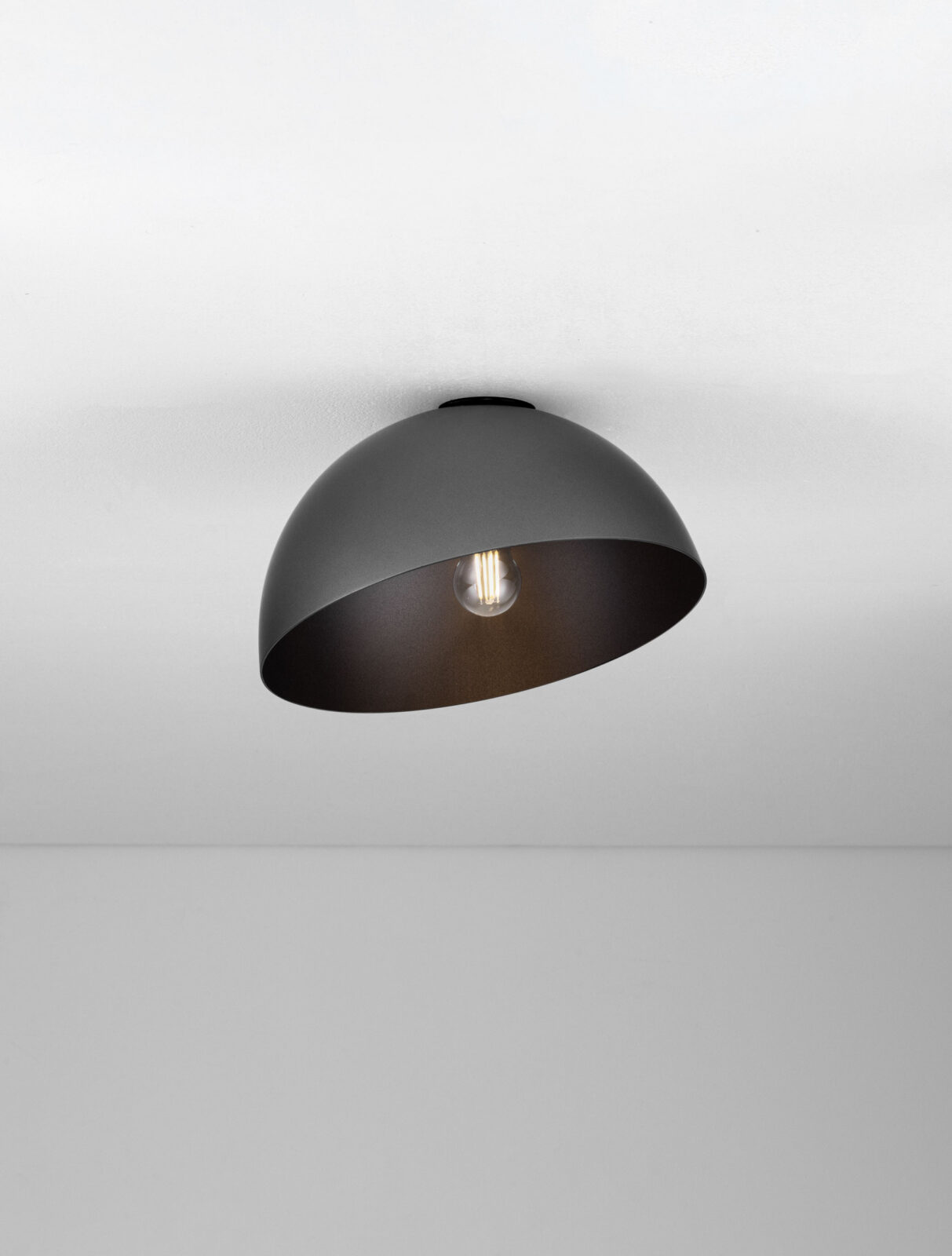 Плафониера Nova Luce ONIA 9695316 сив детайл 3