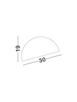 Плафониера Nova Luce ONIA 9695316 сив детайл 6