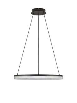 Полилей Nova Luce LONELA 9695503 черен в интериор