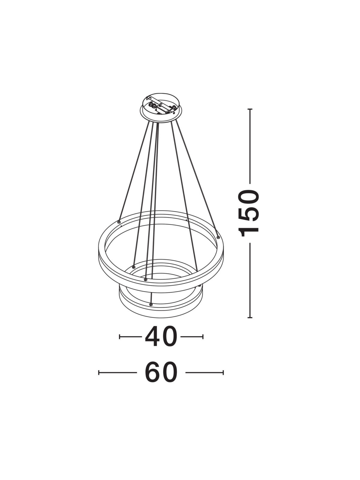 Полилей Nova Luce LONELA 9695504 черен детайл 6