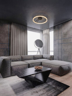 Плафониера Nova Luce LONELA 9695508 черен