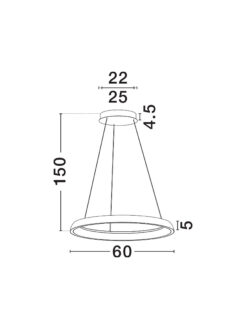 Полилей Nova Luce OVIA 9695704 черен детайл 6