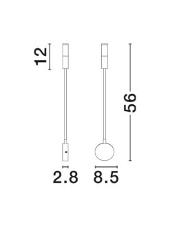 Аплик Nova Luce SONICA 9701620 черен детайл 7