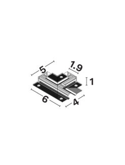 Конектор Nova Luce MINIMAL 9810031 бял в интериор