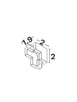Конектор Nova Luce MINIMAL 9810033 бял в интериор