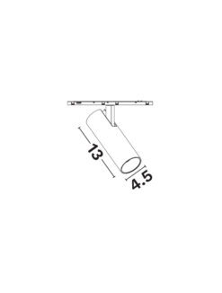 Магнитно тяло Nova Luce MINIMAL 9810053 бял в интериор