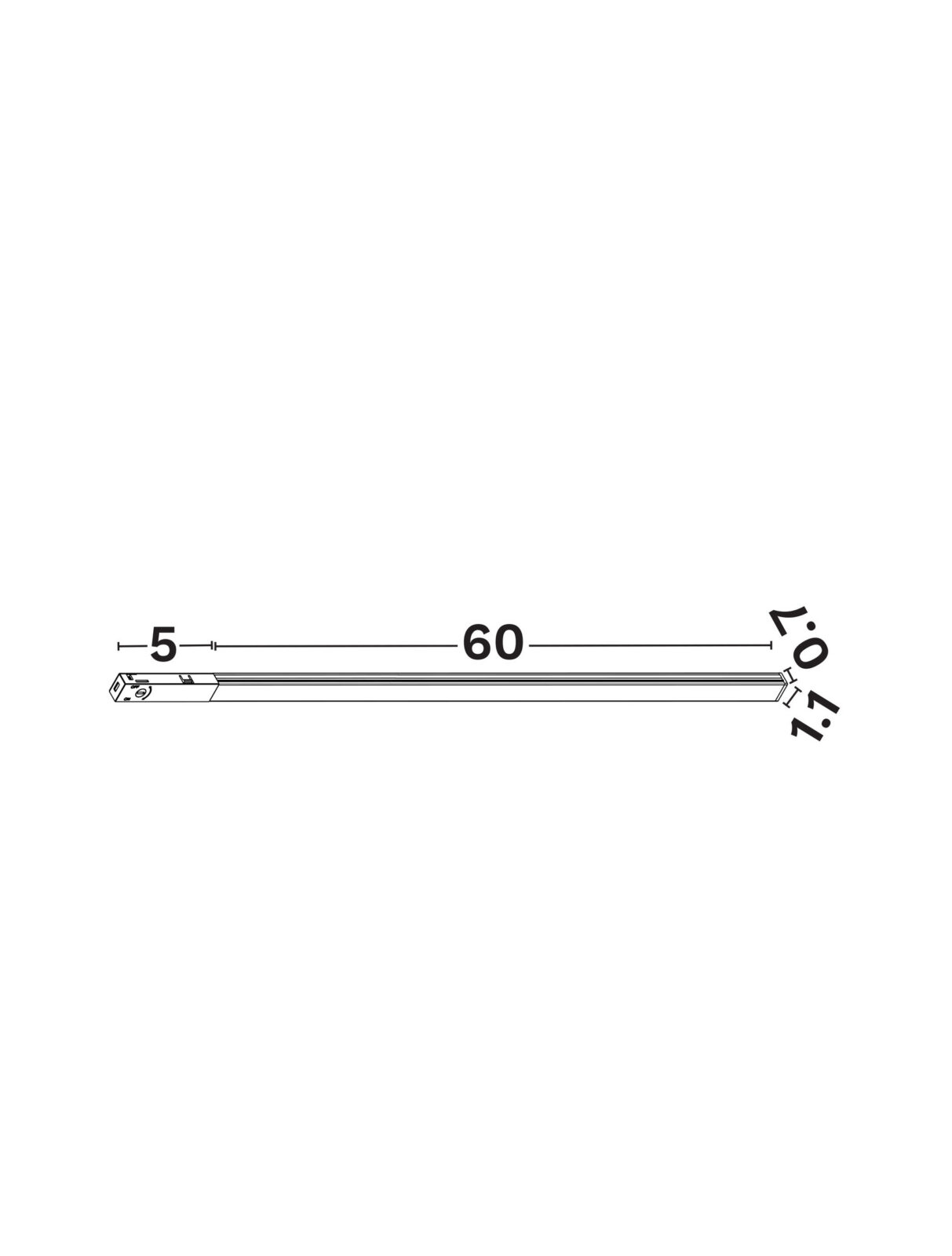 Магнитно тяло Nova Luce MINIMAL 9810062 бял в интериор