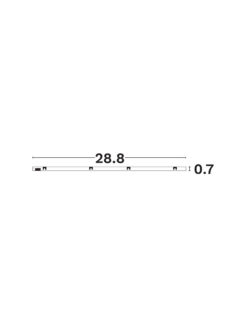 Магнитно тяло Nova Luce MINIMAL 9810084 бял в интериор