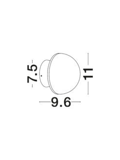 Аплик Nova Luce NETUNE 9831051 сив детайл 4