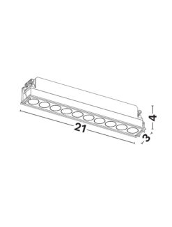 Луна за вграждане Nova Luce GONO 9844087 черен детайл 2