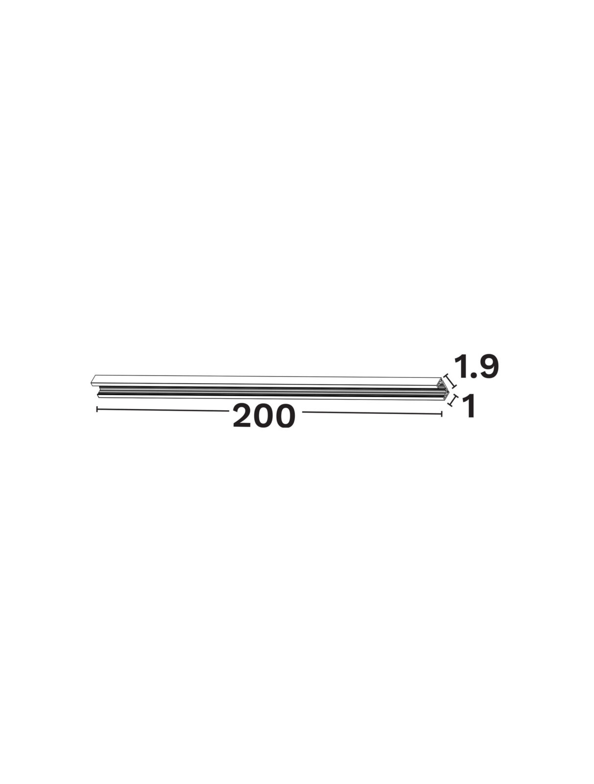 Шина Nova Luce MINIMAL 9844100 черен детайл 2