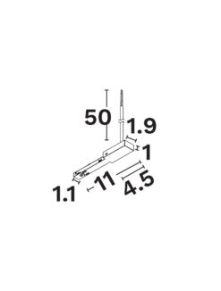 Конектор Nova Luce MINIMAL 9844105 черен в интериор