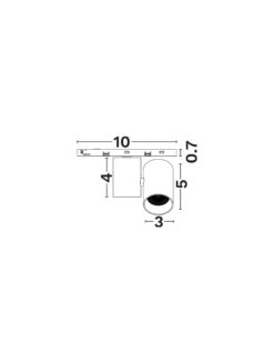 Магнитно тяло Nova Luce MINIMAL 9844129 черен детайл 2