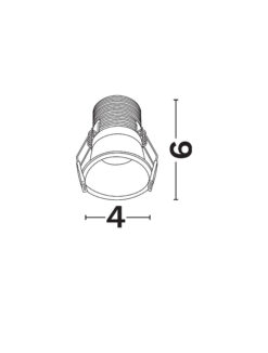 Луна за вграждане Nova Luce GLYCE 9844151 бял детайл 3