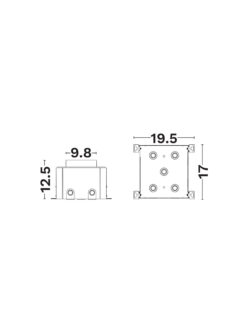 Крепежен елемент Nova Luce DUSTY 9844204 черен в интериор