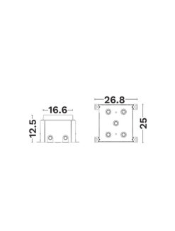 Крепежен елемент Nova Luce DUSTY 9844206 черен в интериор