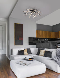 Плафониера Nova Luce NARVI 9848136 черен
