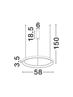 Полилей Nova Luce PERTINO 9853683 бял детайл 5
