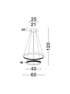 Полилей Nova Luce PRESTON 9862852 златен детайл 6