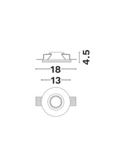 Луна за вграждане Nova Luce INSET 9879103 бял детайл 2