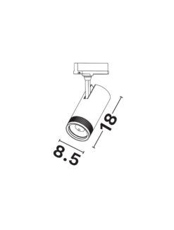 Магнитно тяло Nova Luce 4-WIRES TRACK 9913073 бял в интериор