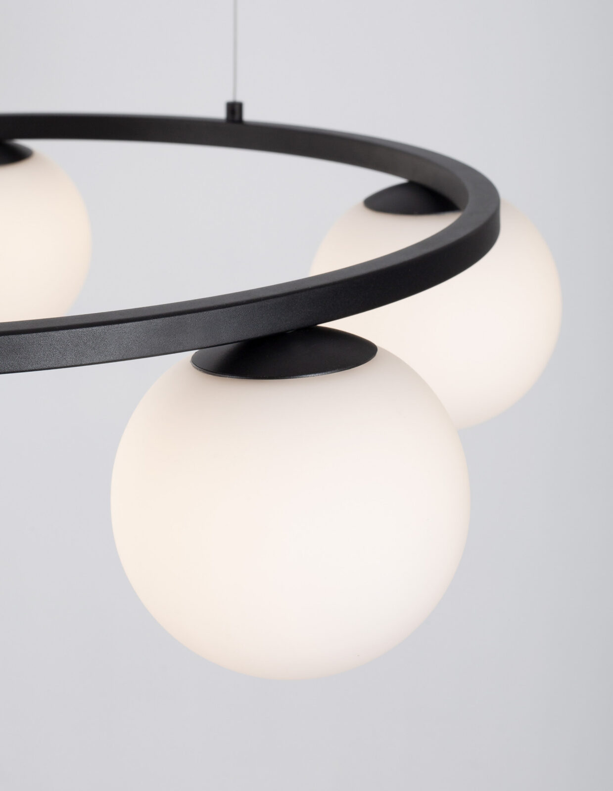 Полилей Nova Luce JOLINE 9919603 черен детайл 4