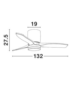 Вентилатор Nova Luce ALOA 9952374 черен детайл 6