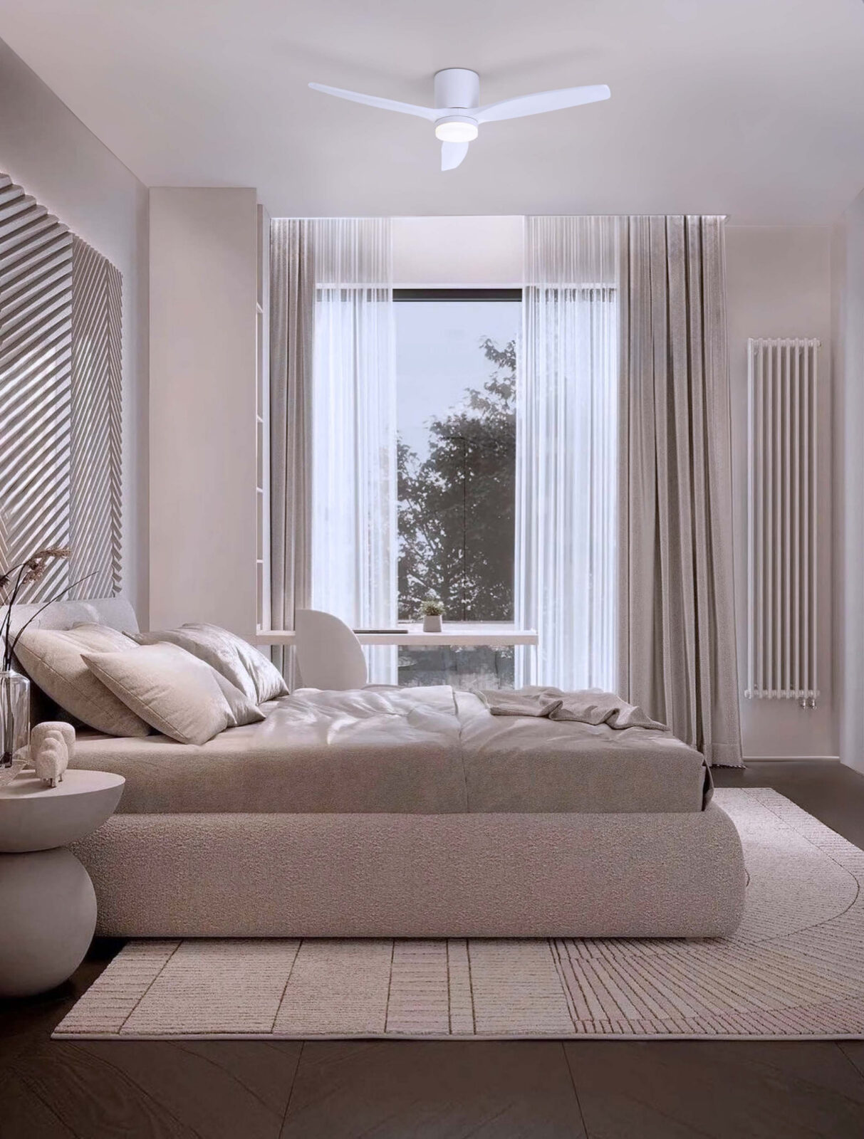 Вентилатор Nova Luce ALOA 9952375 бял