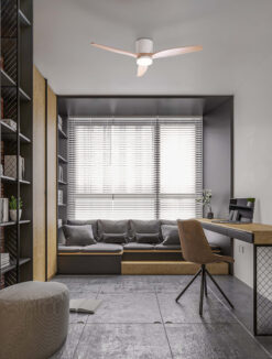 Вентилатор Nova Luce ALOA 9952376 бял