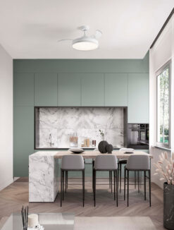 Вентилатор Nova Luce NEVMA 9952378 бял