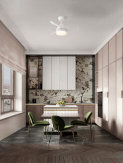 Вентилатор Nova Luce NERINA 9952379 бял