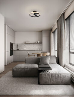 Вентилатор Nova Luce BREVIA 9952380 черен