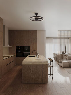 Вентилатор Nova Luce LUNAIR 9952393 черен