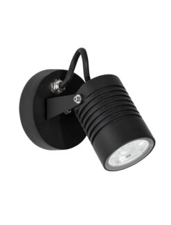 Фасаден аплик Nova Luce FEND 9971452 черен на фасада