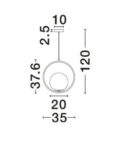 Полилей Nova Luce OBITAR 9988169 бял детайл 3